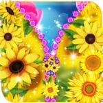 flower lock screen zipper android application logo